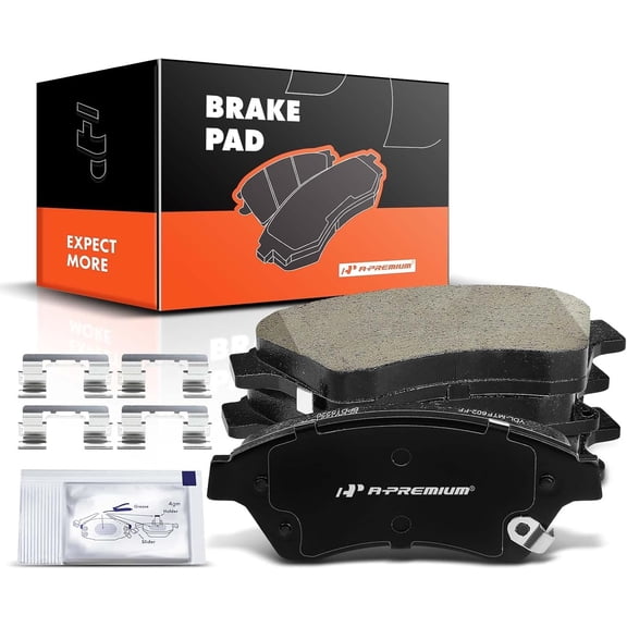 A-Premium Front Ceramic Brake Pads Set Compatible with Chevy Models - Cruze 2011-2015, Cruze Limited 2016, Sonic 2012-2017, with Hardware, 4-Pack