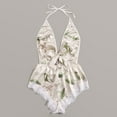 thumbnail image 6 of Sngxgn Women's Sexy Soft Lace Lingerie Set See Through Underwear Floral Lace Underwire Sheer Bra(White,M), 6 of 7