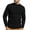 #01 Black, variant on Mens Ribbed Knit Crew Neck Sweaters, Regular Fit Lightweight Stretch Wrinkle-Resistant Pullovers for Fall Winter Daily Wear Black Sizes S-2XL