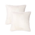 thumbnail image 2 of Home Soft Things Snow Faux Fur Pillow Covers, Set of 2, 20"x20", Ivory, 2 of 8