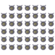 thumbnail image 1 of 40 Uds. Bolas Hierba Gatera Plástico Juguete para Cabeza Perro Suministros (gris Claro), 1 of 5