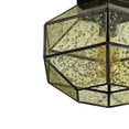 thumbnail image 4 of JONATHAN Y Evelyn 12.5" 1-Light Vintage Farmhouse Iron/Glass LED Flush Mount, Oil Rubbed Bronze, JYL9924A, 4 of 8