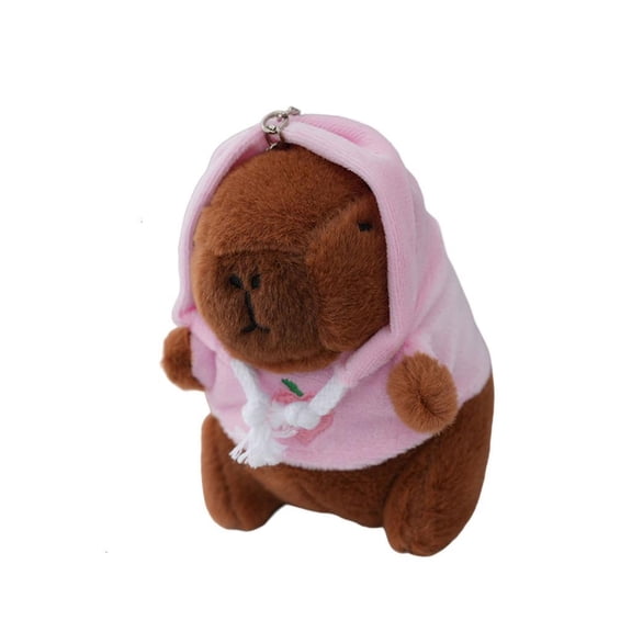 Soft Capybara Plushie Toy Bag Hanging Ornament for Home Decoration and Bag Hanging