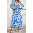 thumbnail image 5 of ZANKLEY Women Summer Dresses Casual  Maxi Dresses Cute Floral Long Dress Wedding Guests Dress, 5 of 10