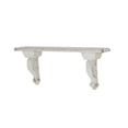 thumbnail image 6 of DecMode 31" x 7" 1-Tier White Scroll Wall Shelf, 6 of 9