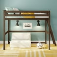 thumbnail image 2 of Classic Twin High Loft with Ladder on End, Walnut, 2 of 12