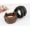 thumbnail image 4 of XmhyTop-A Punk Leather Cuff Bracelet, Adjustable Wide Leather Bangle with Bold Design-1 Piece,Red, 4 of 5
