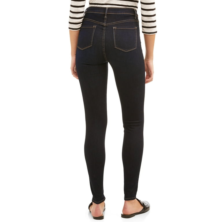 Time and Tru Women s High Rise Sculpted Jeggings Walmart