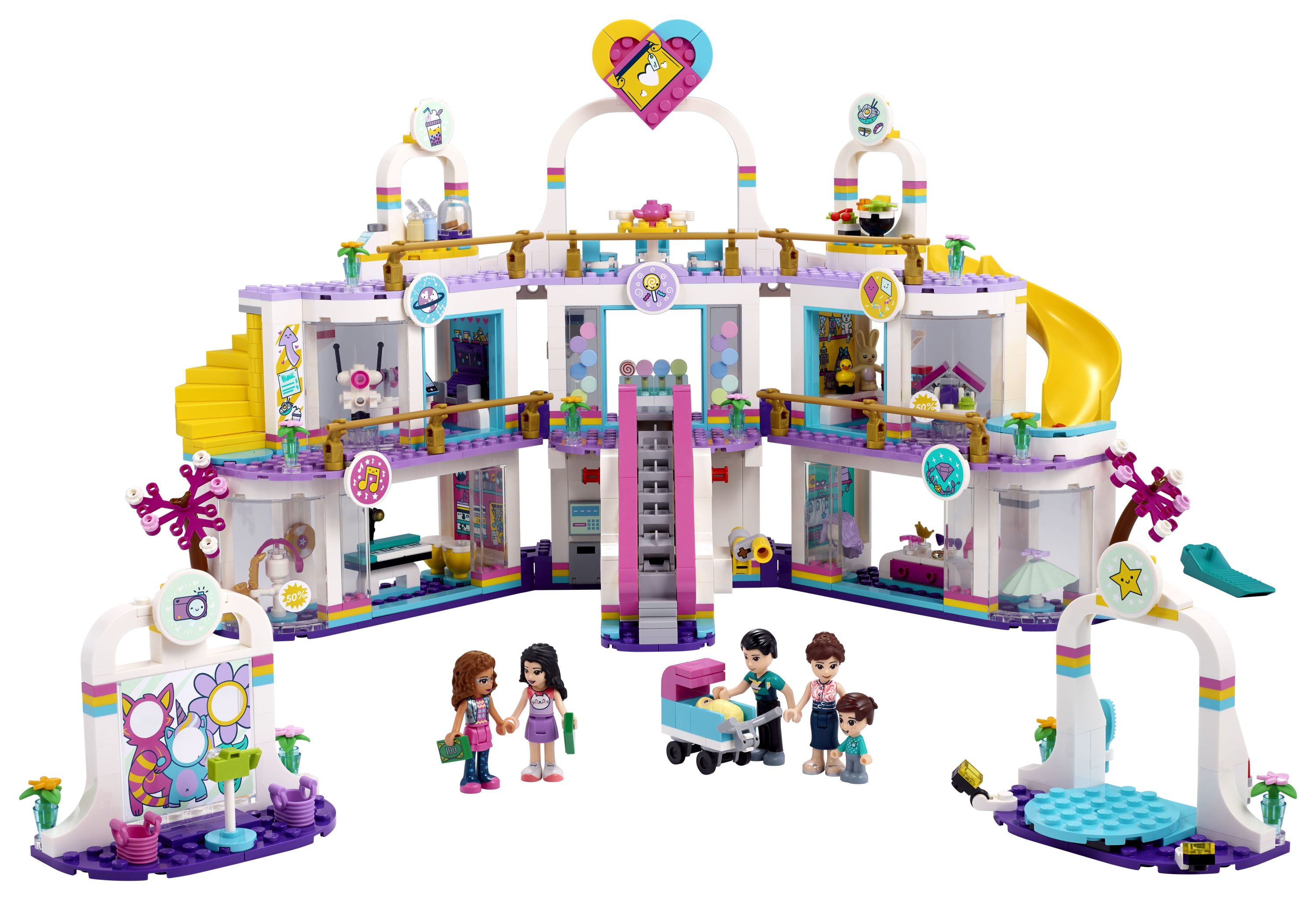 LEGO Heartlake City Shopping Mall Set 41450 Kids Building Toy 1 032 Pieces Walmart