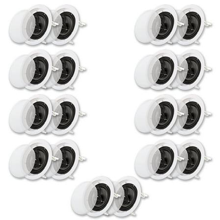 Acoustic Audio CS-IC63 In Ceiling 6.5" Speaker 9 Pair Pack 3 Way Home Theater Flush Mount