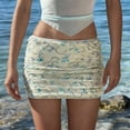 thumbnail image 2 of oqasdz Sparkly Sequin Mini Skirt Bodycon Party Evening Clubwear Glittery Metallic Fitted Hemline Skirt for Women Slim Fit Outwear, 2 of 4