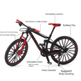 thumbnail image 4 of Modelo de bicicleta de aleación, simulación de montaña, carreras de descenso, mini modelo de coche, colección de adornos de coche de juguete de metal, 4 of 6