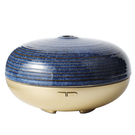 Better Homes & Gardens Aromatherapy Essential Oil & Scent Diffuser, Cool Mist, Ceramic Blue, 150ml