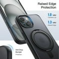 thumbnail image 6 of JETech 360 Degree Rotatable Ring Case for iPhone 15 Plus 6.7-Inch Compatible with MagSafe, Slim Shockproof Phone Cover with Stand & Ring Holder (Black), 6 of 6