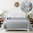 thumbnail image 4 of Down Alternative Comforter - Chevron - White -Twin, 4 of 5