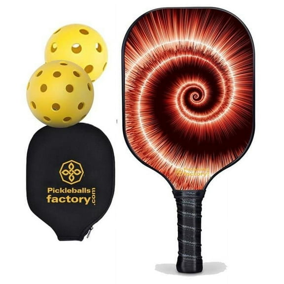 Pickleball Factory PB00041-10-G Pickleball Equipment Paddles - Whirlings Edgeless Pickleball Paddles, Pickleball Racquets for Sale Pickleball Beach, Glassfiber Graphite