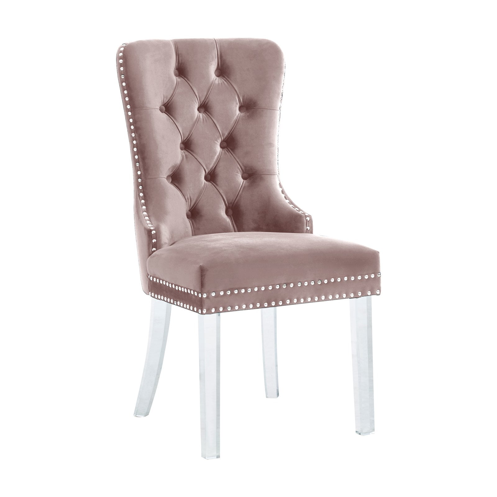 Meridian Furniture Inc Miley Tufted Dining Side Chair with Nailhead