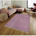 thumbnail image 2 of Casavani Brown Cotton Dhurrie Traditional Carpet Garden Yoga Kilim 6x12 Feet, 2 of 5
