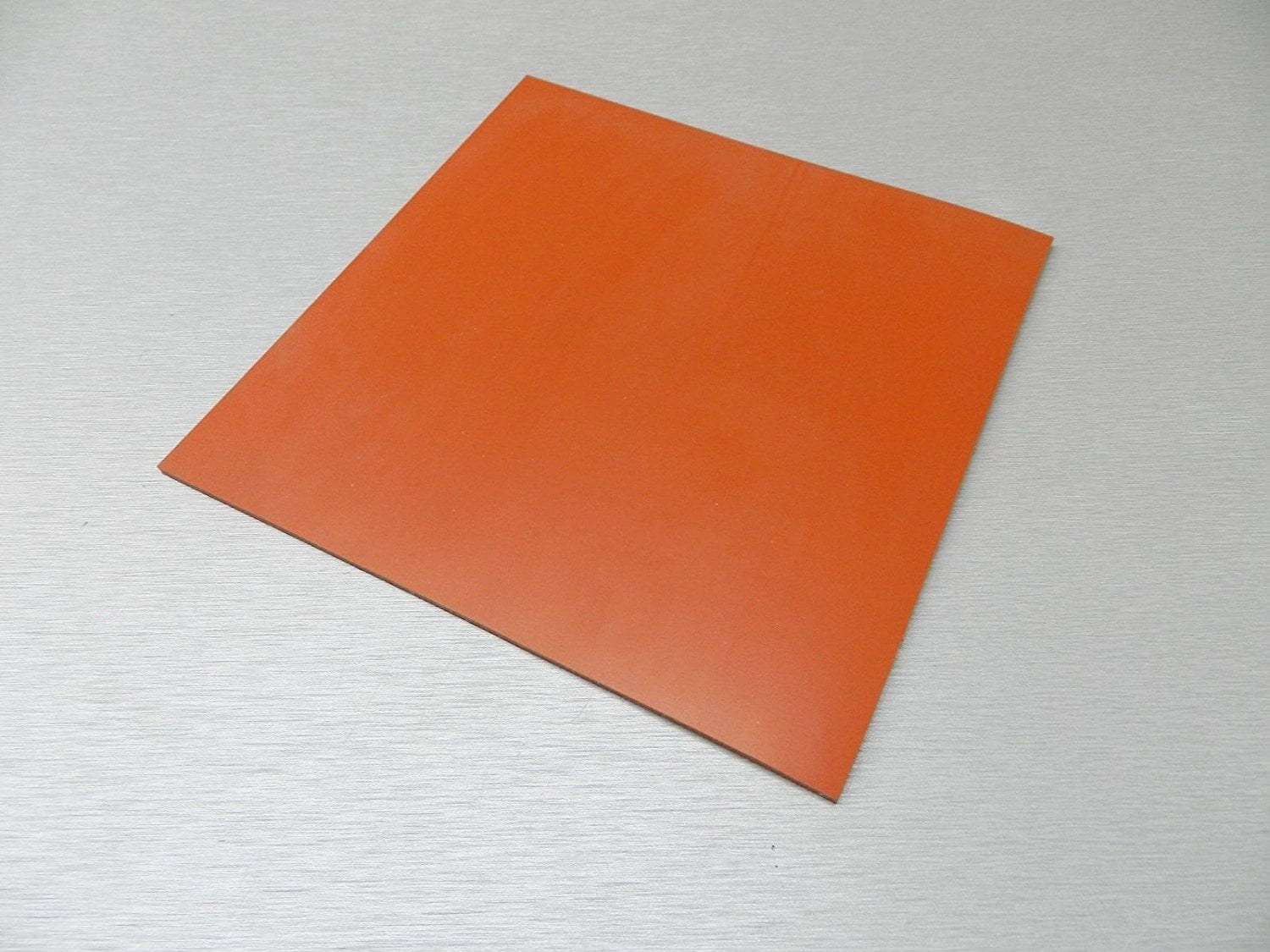 55 durometer High Temp FDA 12" x 12" Red Silicone Rubber Sheet 1/4" thick 