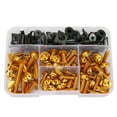 thumbnail image 2 of Kit de tornillos de carenado para motocicleta, 177 Uds., Universal M5 M6, apto para motos deportivas Yamaha, color dorado Jadeshay  A, 2 of 9