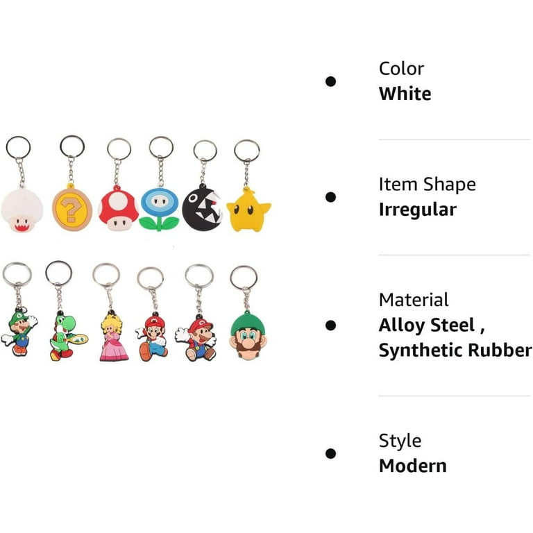 Mario Themed Keychains Novelty Keychain Unique Keychain 