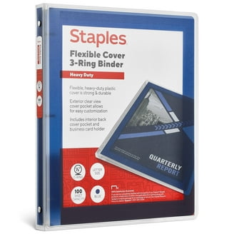 Staples Better 3-Inch D 3-Ring View Binder Blue (15127-CC) 702875, 1