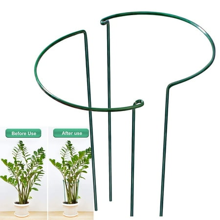 Sturdy Metal Plant Support Stakes for Garden - Keep Flowers and Vegetables
