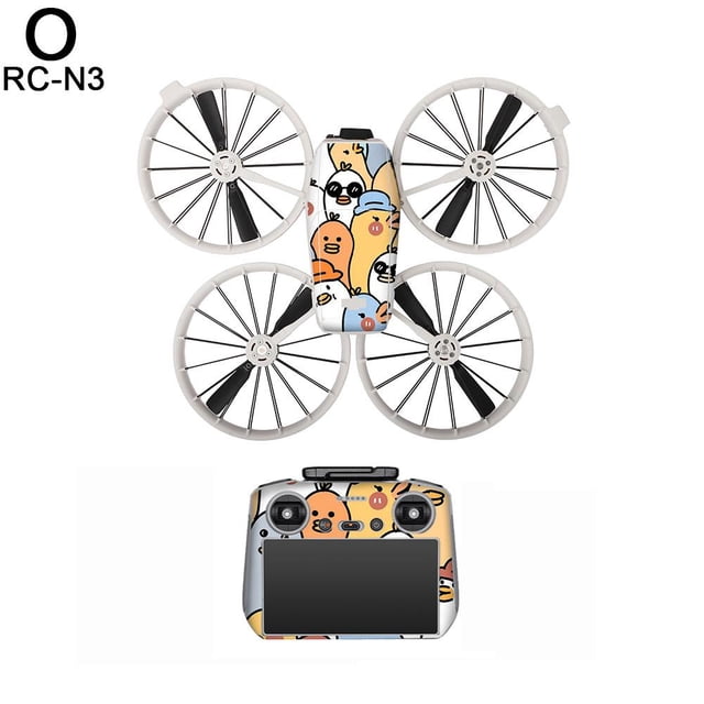 DJI RC-N3/RC2 Edition Flip Colorful Stickers - PVC, Reusable, Outdoor Ink, Easy Bubble Removal