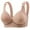 Brown, variant on yievot Wireless Bras for Women Wirefree Full Coverage Bras Lift and Support Everyday Comfort Bra Bralette
