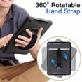thumbnail image 5 of JETech Case for iPad 9.7-Inch (6th/5th Generation, 2018/2017 Model) with Built-in Screen Protector, Protective Shockproof Rugged Tablet Cover, 360° Rotating Hand Strap Stand (Black), 5 of 8