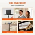thumbnail image 5 of KFFKFF Mobile Projector Stand, Tripod Laptop Stand with Adjustable Elevation from 31.3 to 67.3 inches, Equipped with Dual Trays and Flexible Phone Holder, Suitable for Outdoor Cinema, Home, 5 of 9