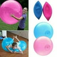 thumbnail image 1 of TFixol "Extra Large Inflatable TPR Bubble Ball for Kids - Fun, Bouncy, and Portable Playtime Toy, Pink, 6.5 Inches, Expands to 40cm", 1 of 5