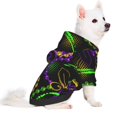 thumbnail image 2 of Fotbe Neon Mardi Gras Sudadera con Estampado para Perros Pequeños – Suéter con Capucha para Mascotas, Tela Suave de Forro Polar con Bolsillo-XX-Large, 2 of 7