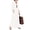 Off White, variant on sicmoss Women's Yellow Long Sleeve Button Up Maxi Shirt Dress Loose Fit with Pockets