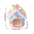 thumbnail image 4 of Hamster Hideaway Cute Ceramic HidingNests ChinchillaHut Pet Cage Accessories Gerbil Houses and Hideouts Small Animal, 4 of 7