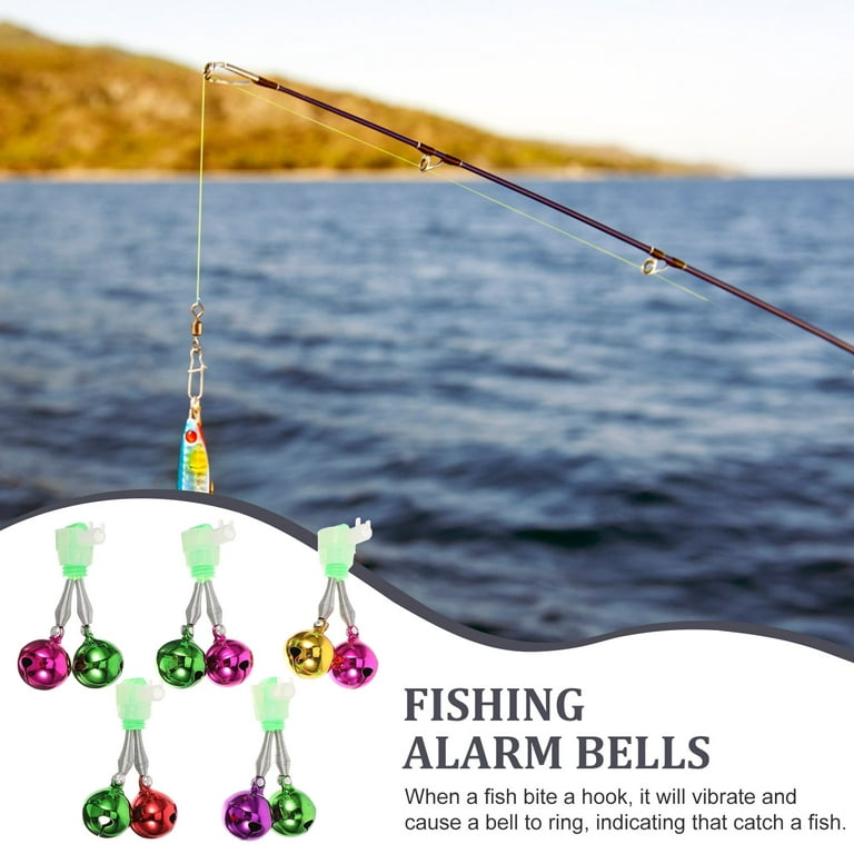 Fishing Rod Bells Sea Spiral Rivet Reinforced Double Alarm Gear Accessories  5pcs (spiral Copper Color) Metal Materials