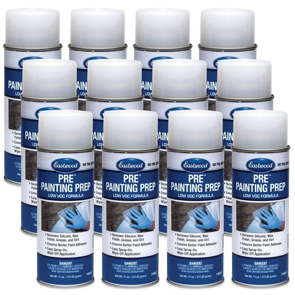 Eastwood Low VOC Silicone Wax Polish Grease Remover Pre Paint Aerosol 12 Oz 12 Pack