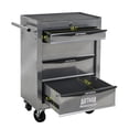 thumbnail image 3 of 4 Drawer Rolling Metal Tool Cart on Wheels, 20'' Multifunctional Mobile Metal Tool Chest with Ball Bearing Drawer Slides, Drawers Trolley Organizer Tool Storage Box for Repair Shop, Warehouse, Garage, 3 of 9