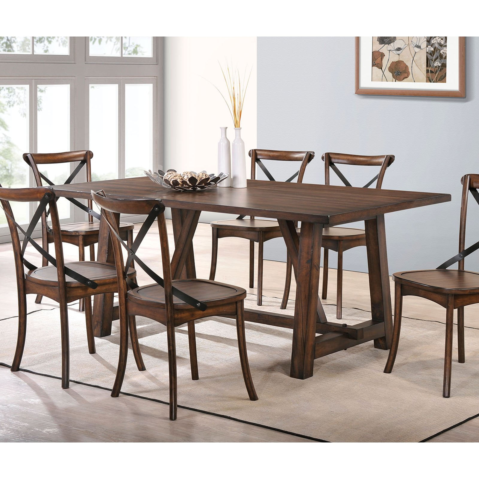 ACME Kaelyn Dining Table, Dark Oak - Walmart.com - Walmart.com