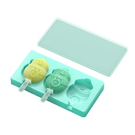 

Food Grade Silicone Popsicles Molds with Lid for Creative Heart Animals Shape Gi