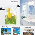 thumbnail image 2 of GZHJMY Cute Cartoon Happy Duck Soft Highly Absorbent Large Decorative Hand Towels Multipurpose for Bathroom, Hotel, Gym and Spa (16 x 30 Inches), 2 of 4