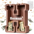 thumbnail image 1 of Money Bank Summidate Letra H de madera extragruesa, 23 x 4 cm, 1 of 7