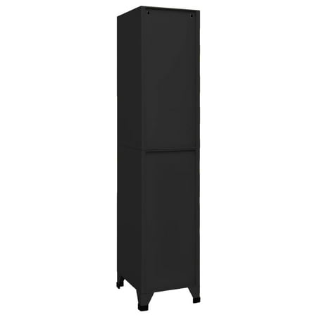 UPC: 8720286700808 | vidaXL Locker Cabinet Black 15 x17.7 x70.9  Steel