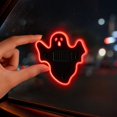 thumbnail image 3 of Red Solar Halloween Ghost Decoration with Hanging Design, Single Piece, Red, for Outdoor Porch and Window, Halloween Ghost Decor, 3 of 3