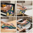 thumbnail image 6 of 2 Pcs Funny Kitchen Towels,Dinosaur and Volcano Pattern Microfiber Dish Towels,Kitchen Tea Towels,Kitchen Towel Set (18" X 26"), 6 of 7