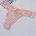 thumbnail image 6 of KHONTS Women's Low Waist Lace Thong Panties Breathable G-String Underwear for Daily Wear Pink XL, 6 of 8