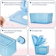 thumbnail image 3 of Wipes Dispenser, One-Handed Operation Wipe Holder for Baby & Adult, Seal-Designed Wipes Container for Bathroom Keep Diaper Wipes Fresh (Blue), 3 of 4