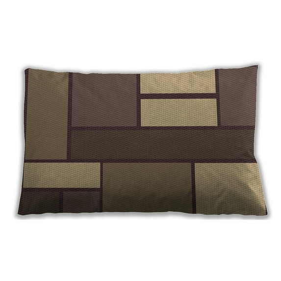 Ahgly Company Indoor Rectangular Contemporary Lumbar Throw Pillow, 13 inch by 19 inch
