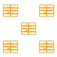 thumbnail image 3 of facefd 1/2/3/5 Elroy Cookie Mold Cooking Plastic Biscuit Form Mould Kitchen Baking Maker with Good Wishes D 5PCS, 3 of 6