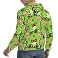 thumbnail image 6 of Sikiie Cute Green Frog Men's Hoodie, Essentials Hoodie, Sweatshirt, Pullover Hooded Sweatshirt for Men-Medium, 6 of 7